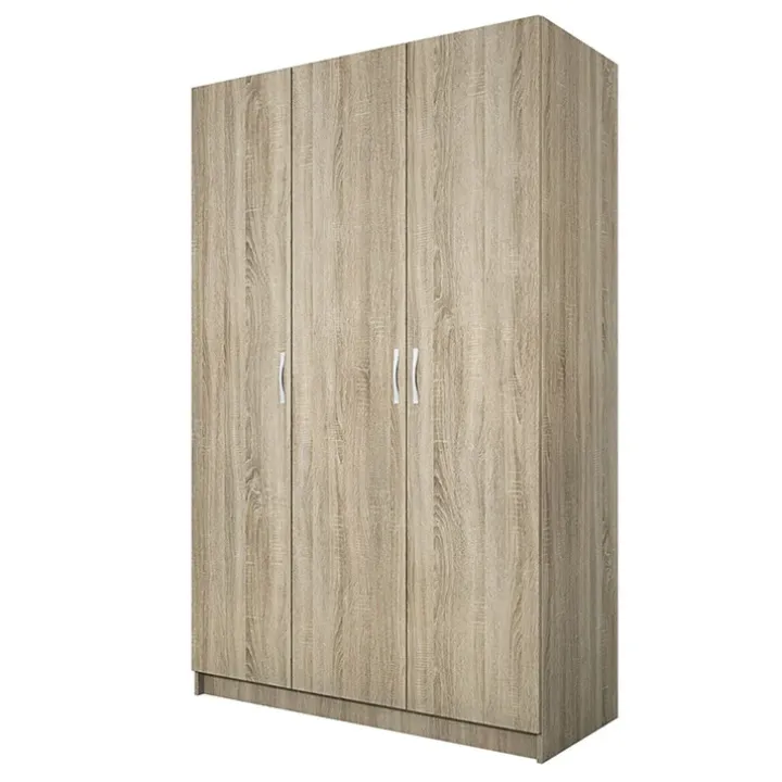 Armadio 120x190h cm 3 ante moderno rovere sonoma Rodari