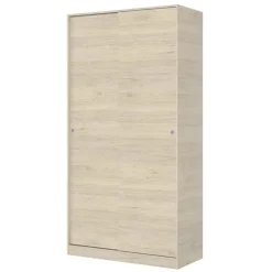 Armadio 100x204h cm 2 ante moderno scorrevoli rovere Royal