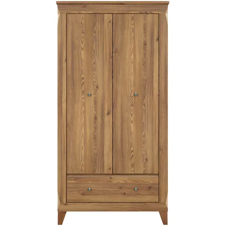 Armadio 102x202h cm 2 ante rovere scuro Lucca