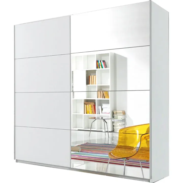 Armadio 180x210h cm 2 ante scorrevoli bianco opaco Pascal Gihome®