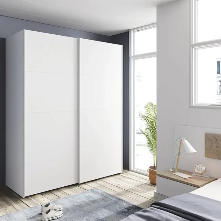 Armadio 150X200h cm 2 ante scorrevoli bianco opaco Taylor