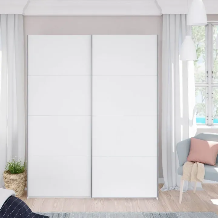 Armadio 150X200h cm 2 ante scorrevoli bianco opaco Taylor