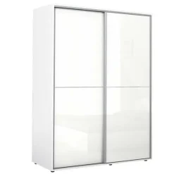 Armadio 150x200h cm 2 ante scorrevoli bianco lucido Roma