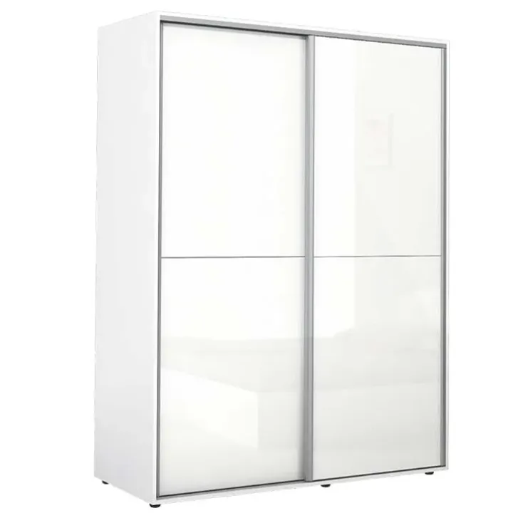 Armadio 150x200h cm 2 ante scorrevoli bianco lucido Roma