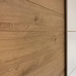 Armadio 220x210h cm 2 ante scorrevoli bianco opaco rovere Nexus Gihome®