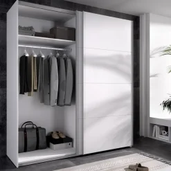 Armadio 180x204h cm 2 ante scorrevoli bianco Royal