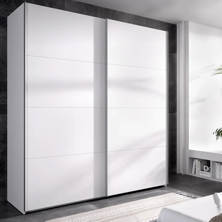 Armadio 180x204h cm 2 ante scorrevoli bianco Royal