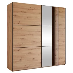 Armadio 203x215h cm 2 ante scorrevoli rovere Duppy