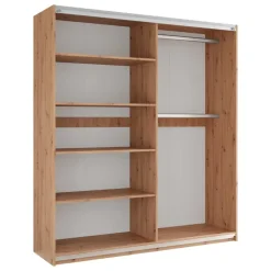 Armadio 203x215h cm 2 ante scorrevoli bianco Duppy