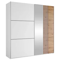 Armadio 203x215h cm 2 ante scorrevoli bianco Duppy
