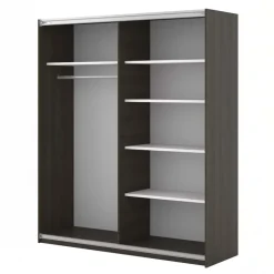 Armadio 180x210h cm 2 ante scorrevoli noce Sansha