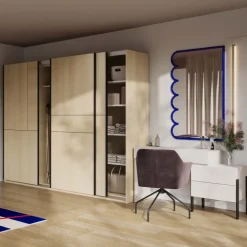 Armadio 270x210h cm 3 ante scorrevoli rovere Procida