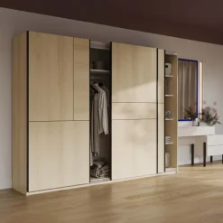 Armadio 270x210h cm 3 ante scorrevoli rovere Procida