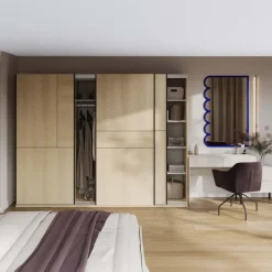 Armadio 270x210h cm 3 ante scorrevoli rovere Procida