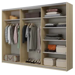 Armadio 270x210h cm 3 ante scorrevoli rovere Procida