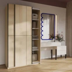 Armadio 120x210h cm 2 ante scorrevoli rovere Procida