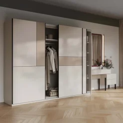 Armadio 270x210h cm 3 ante scorrevoli beige cashmere Procida