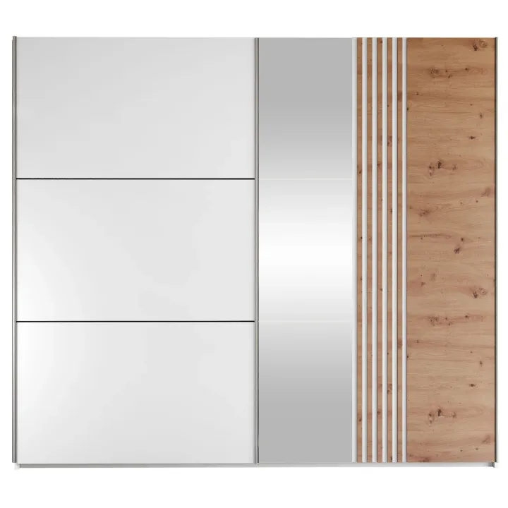 Armadio 250x215h cm 2 ante scorrevoli bianco Duppy