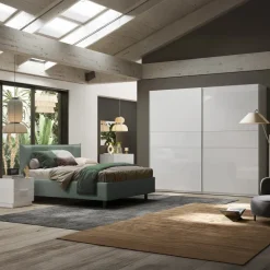 Armadio 275x240h cm 2 ante scorrevoli bianco lucido Sparkly
