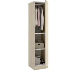 Armadio 41x184h cm con barra appendiabiti legno rovere Juan