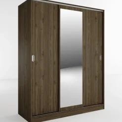Armadio 150x191h cm scorrevole con specchio noce Collodi