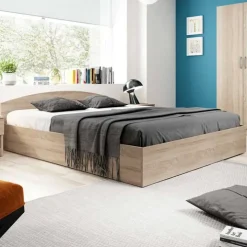 Camera completa con letto contenitore alla francese rovere Tropea