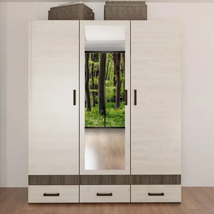 Camera completa matrimoniale con comò moderna rovere scuro e chiaro Rovigo