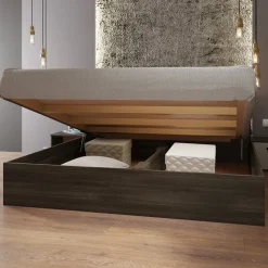 Camera completa matrimoniale con comò moderna rovere scuro e chiaro Rovigo