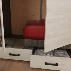 Camera completa matrimoniale con comò moderna rovere scuro e chiaro Rovigo