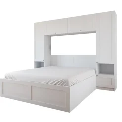 Camera da letto a ponte completa matrimoniale bianco opaco Dreamland