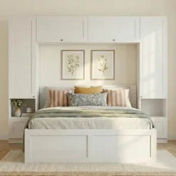 Camera da letto a ponte completa matrimoniale bianco opaco Dreamland