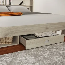 Camera da letto completa alla francese rovere sonoma Danubio