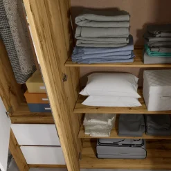Camera da letto completa matrimoniale quercia bianco opaco Volga