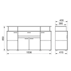 Camera da letto completa matrimoniale rovere sonoma Camilla 3