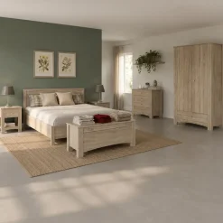 Camera da letto completa matrimoniale rovere sonoma Londra