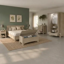 Camera da letto completa matrimoniale rovere sonoma Londra