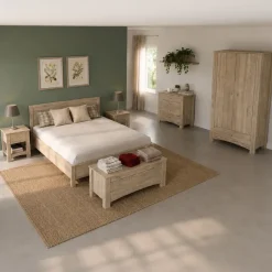 Camera da letto completa matrimoniale rovere sonoma Londra