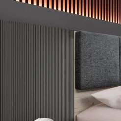Camera da letto matrimoniale completa rovere antracite opaco Urbino