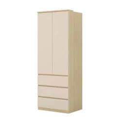 Camera da letto matrimoniale completa beige cashmere rovere Elvira