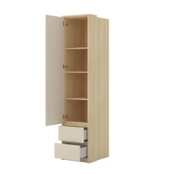 Camera da letto matrimoniale completa beige cashmere rovere Elvira