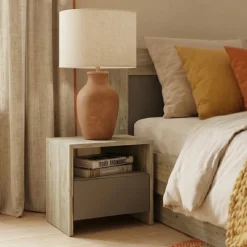 Camera da letto moderna completa matrimoniale rovere grigio Altea
