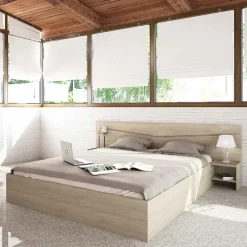Camera da letto moderna completa matrimoniale rovere sonoma Camilla 2