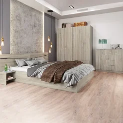 Camera da letto moderna completa matrimoniale rovere sonoma Camilla 2