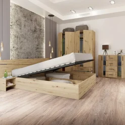Camera da letto moderna completa matrimoniale rovere rustico Camilla 2