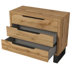 Cassettiera 100x83h cm 3 cassetti rovere Petra