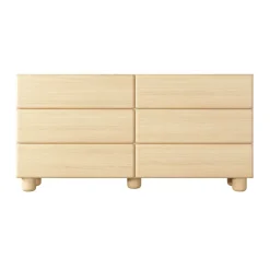 Cassettiera 160x80h cm 6 cassetti soggiorno rovere chiaro Mellow