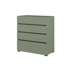 Cassettiera 80x85h cm 4 cassetti verde Lolla