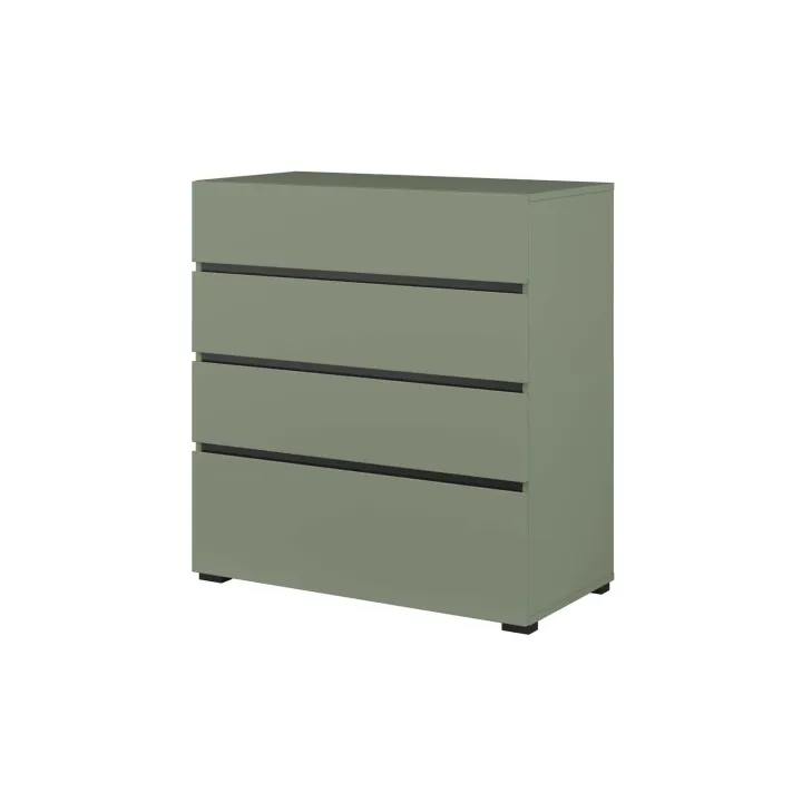 Cassettiera 80x85h cm 4 cassetti verde Lolla