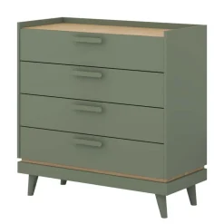 Cassettiera 90x90h cm 4 cassetti verde salvia Yu