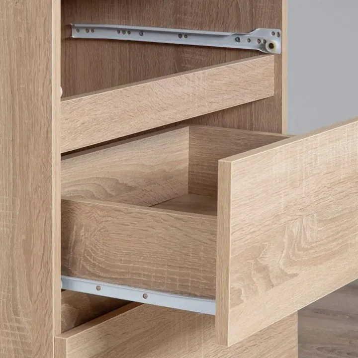 Cassettiera 160x120h cm moderna 10 cassetti rovere Living